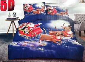 Obliečky Vianočný vzor A/7 Bavlna 7-dielna súprava