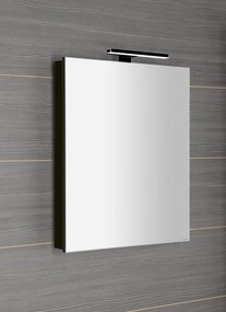 Sapho Sapho, GRETA galérka s LED osvetlením, 60x70x14cm, čierna mat, GR065-0035