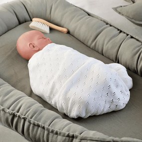 Bambusová prikrivka biela 80×100 cm