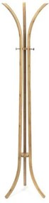 Bambusový vešiak na oblečenie Compactor Bamboo, hnedá