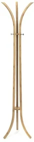 Bambusový vešiak na oblečenie Compactor Bamboo, hnedá