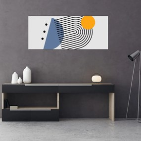 Obraz - Minimalistická abstrakcia N⁰2 (120x50 cm)