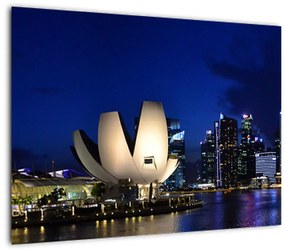 Obraz nočného Singapuru (70x50 cm)