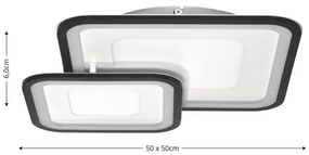 Brilagi - Stmievateľné stropné svietidlo TANDORA LED/49W/230V 3000-6000K + diaľkové ovládanie