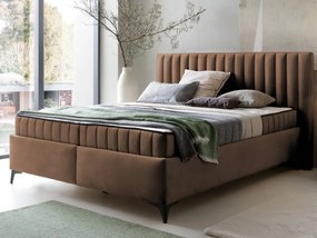 Posteľ Joy 180x200 cm, whisky hnedá látka