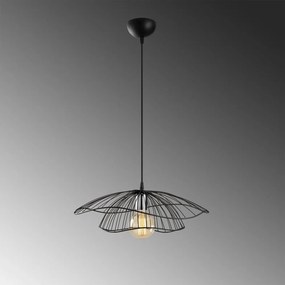 Čierne závesné svietidlo Opviq lights Tel, ø 50 cm