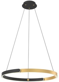 Zuma Line MD4417-1M-3BGD - LED Luster na lanku LINOS LED/30W/230V čierna/zlatá