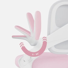 Detská otočná stolička Mark Adler Junior 4.3 ružová / sivá