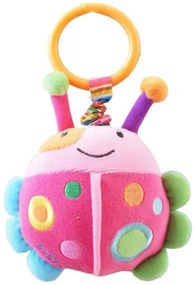 BABY MIX Detská plyšová hračka s vibráciou Baby Mix lienka