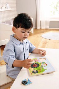 Drevené vkladacie skladačky (puzzle) - traktor – 6 dielov