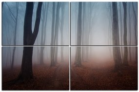 Obraz na plátne - Hmla v lese 1182E (150x100 cm)