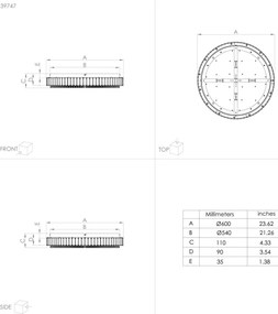 Eglo 39747 - LED Stmievateľné stropné svietidlo BALPARDA LED/52,4W/230V