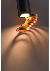 Bodové svietidlo TUBA 1xGU10/15W/230V čierna/meď