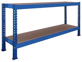 Trestles Nekonečný priemyselný regál 1400x2200x800, 2 police Farba: červená a čierna