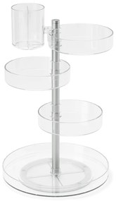 Otočný plastový kúpeľňový organizér na kozmetiku Pirouette – Umbra