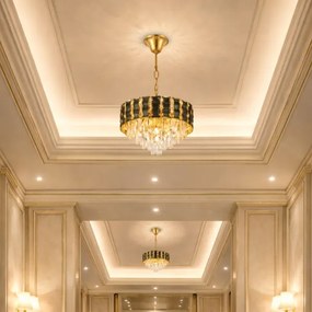 Brilagi - Luster na reťazi CRISTAL 5xE14/40W/230V priemer 38 cm