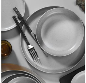 Jedálenská sada 16 ks sivá/porcelán