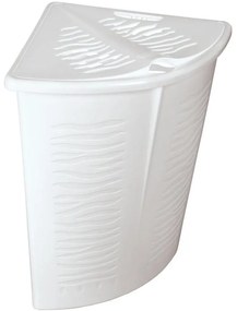 Rohový kôš Zebra 45l 1402 biela
