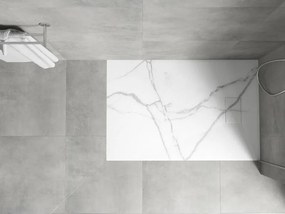 Mexen Hugo obdĺžnikový sprchový kút SMC 120 x 90 cm, biely kameň - 42159012