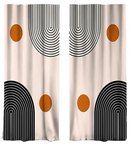 Béžové závesy v súprave 2 ks 140x260 cm - Mila Home