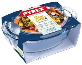 Pyrex Sklenená zapekacia misa s vekom, 4,1 l