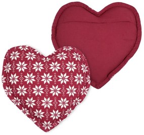 Dekoračný vankúš srdiečko - 30x30 cm