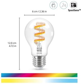 LED RGBW Stmievateľná žiarovka A60 E27/6,3W/230V 2200-6500K Wi-Fi - WiZ