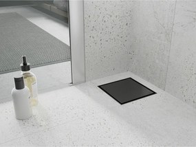 Mexen Flat-Q M13 štvorcová podlahová vpust 25 x 25 cm, brúsená oceľ - 1710025