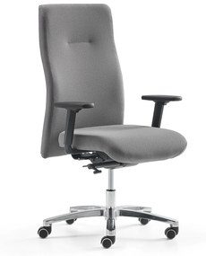 Kancelárske stolička BRADFORD, šedá tkanina