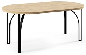 Okrúhly rozkladací jedálensky stôl WESTON 100cm/120cm Vybrať odtieň: dub sonoma