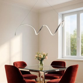 Toolight Toolight, LED závesné svietidlo 90cm, 26W, 3000K, LHJ025-CP, chrómová, OSW-60016