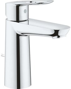 GROHE BauLoop páková umývadlová batéria s plastovou odtokovou súpravou s tiahlom, výška výtok 108 mm, chróm, 23762000