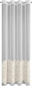 ZÁCLONA NA KRÚŽKOCH LIZA 140X250 CM BÉŽOVÁ