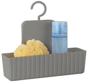 Svetlohnedá závesná plastová kúpeľňová polička Minas – Allstar