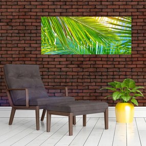Obraz - Palmové listy (120x50 cm)