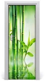 Fototapeta na dvere Bambus vo vode 75x205 cm