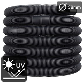 InternetovaZahrada Bazénová hadica Ø38 mm x 6 m - čierna