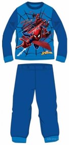 Setino - Chlapčenské bavlnené pyžamo s dlhým rukávom Spiderman MARVEL - modré 98