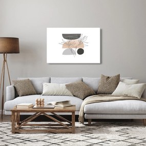 Obraz - Line art kvety N⁰2 (90x60 cm)