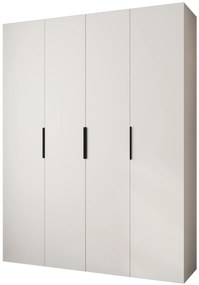 Šatníková skriňa 190 cm Carmela 40-4 (biela + čierna). Akcia -20%. Vlastná spoľahlivá doprava až k Vám domov. 1126669