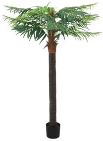 Umelá palma Phoenix s kvetináčom 215 cm zelená