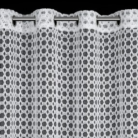 ZÁCLONA NA KRÚŽKOCH CARMEN 140X250 CM BIELA