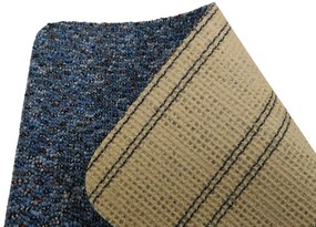 Timzo, Koberec metráž New Techno 3532 sv. modré, na mieru, šíře 4m,5m, modrá, ab (mriežka), chodba / predsieň