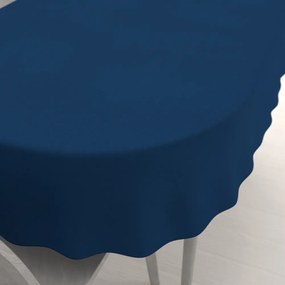 Biante Dekoračný oválny obrus BKU-117 Námornícky modrý 100x140 cm