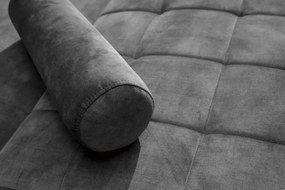 Dizajnová rozkladacia sedačka Walvia 196 cm sivá