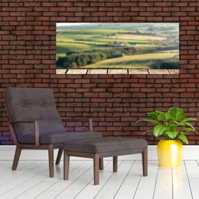 Obraz - Výhľad na krajinu (120x50 cm)