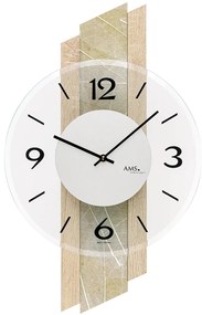 Moderné, nástenné hodiny AMS 9665