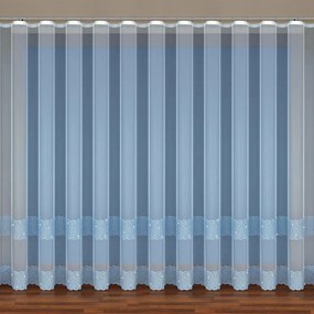 Vyšívaná záclona 96329 biela/280. Tovar na mieru