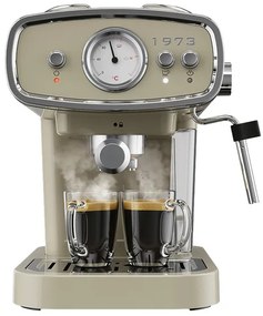 SILVERCREST® KITCHEN TOOLS Espresso kávovar Retro 1973 SEML 1050 A1, krémový (100364393)