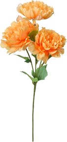 Umelá kvetina chryzantéma s oranžovými kvetmi - 15*10*61 cm
